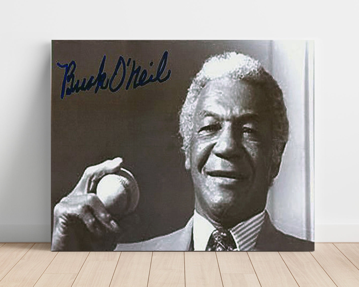 Buck ONeil Autograph Poster - Dugout Smile - Baseballs Gentle Giant