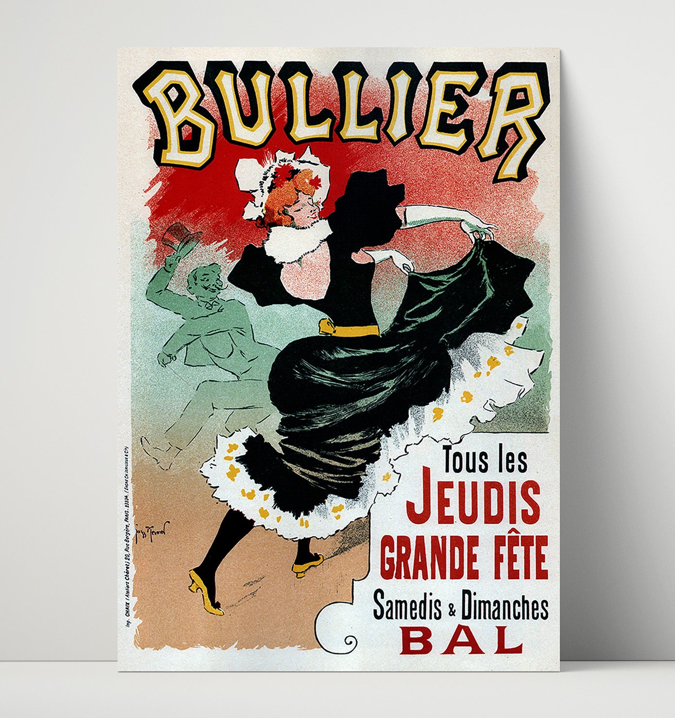 Bullier Theater Grande Fête Vintage Burlesque Theater Wall Art 16x20 Unframed Print wall art print – Burlesque Poster decor