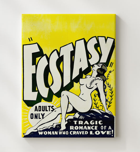 Ecstasy Adults-Only Show - Gallery Frame vintage burlesque poster wall art