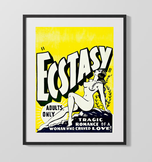 Ecstasy Adults Only Show Vintage Burlesque Wall Art 16x20 Gallery Framed Artwork wall art print – vintage burlesque decor
