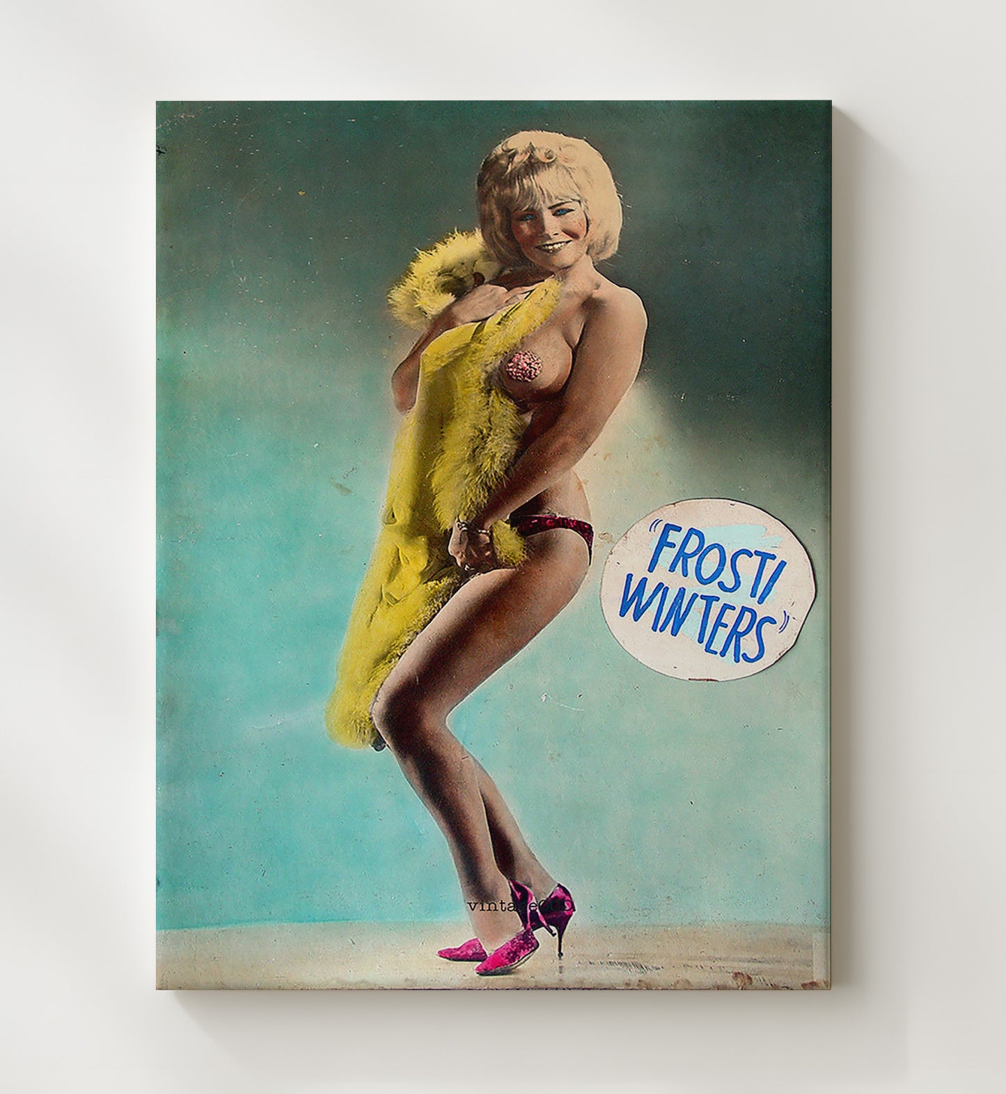 Frosti Winters Burlesque Star Vintage Cabaret Wall Art 20x24 Canvas wall art print – Burlesque Poster decor