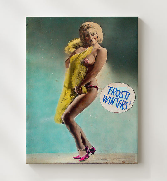 Frosti Winters Burlesque Star - Gallery Frame vintage burlesque poster wall art