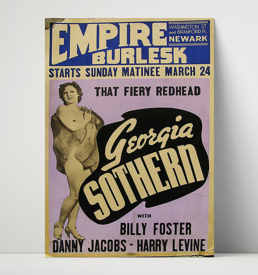 Georgia Sothern - Empire Burlesk - Vintage Cabaret - 16x20 Unframed Print