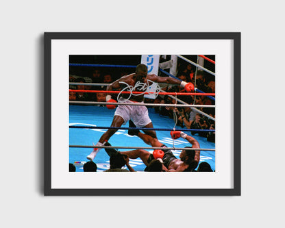 Buster Douglas Autograph Print - Tyson Knockout - The Upset of the Century
