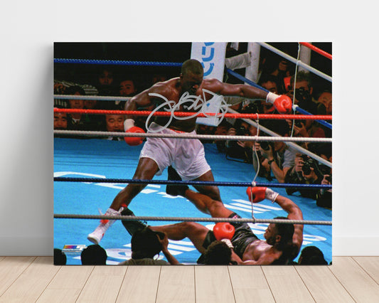 Buster Douglas Autograph Print Unframed - Tyson Knockout - The Upset of the Century