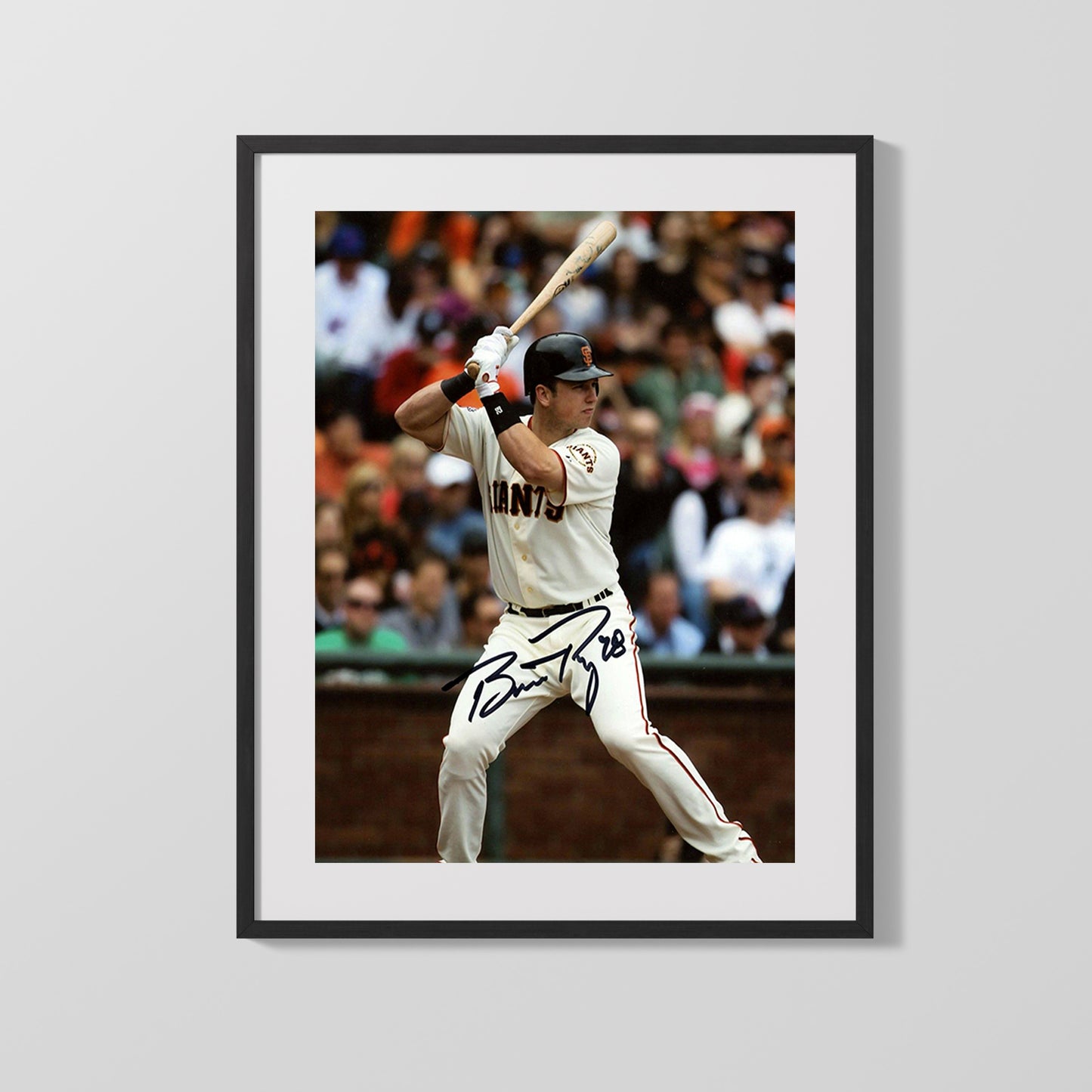 Buster Posey Autograph Print - At Bat - Rookie of the Year Form