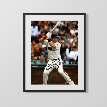 Buster Posey Autograph Print - At Bat - Rookie of the Year Form