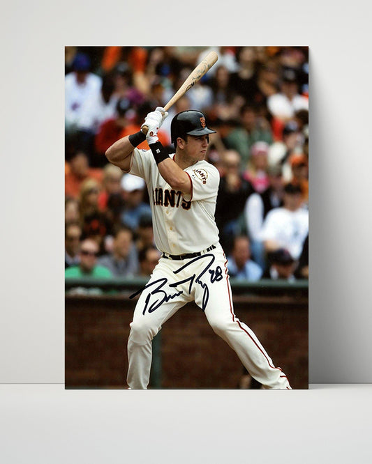 Buster Posey Autograph Poster - At Bat - Rookie of the Year Form