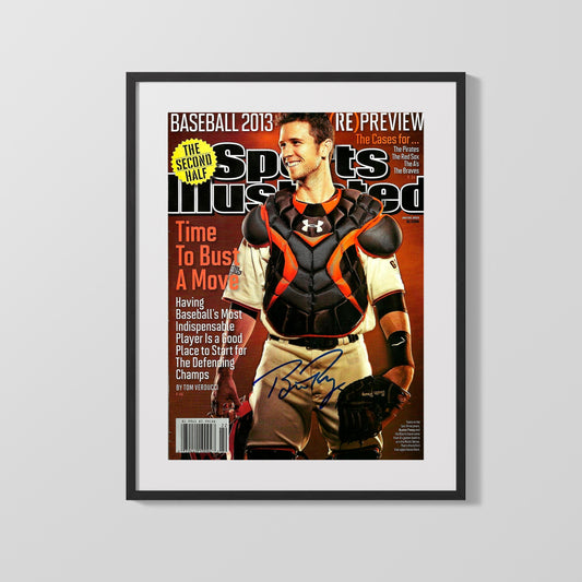 Buster Posey Autograph SI Print - Time To Bust A Move - Catcher Supreme