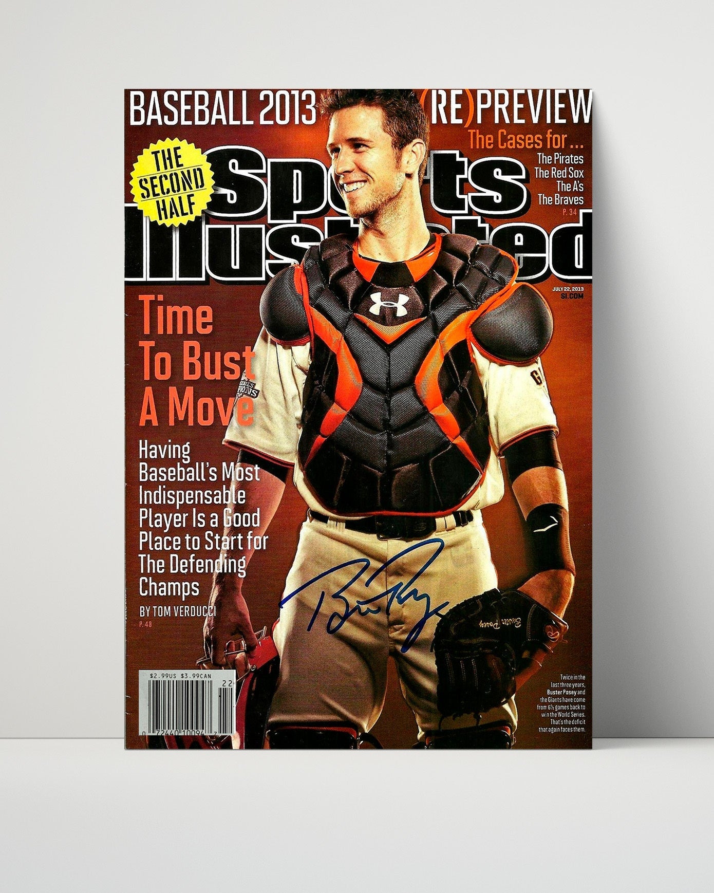 Buster Posey Autograph SI Poster - Time To Bust A Move - Catcher Supreme