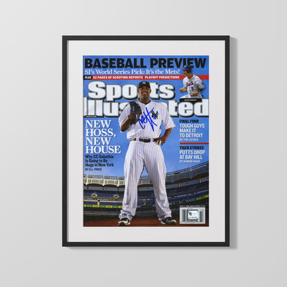 CC Sabathia Autograph SI Print - 2009 Preview - New York Heat