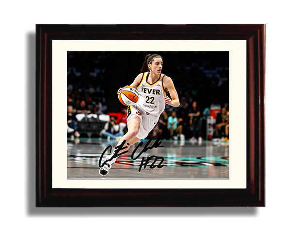 Caitlin Clark Autograph Print - Indiana Fever - Court Vision