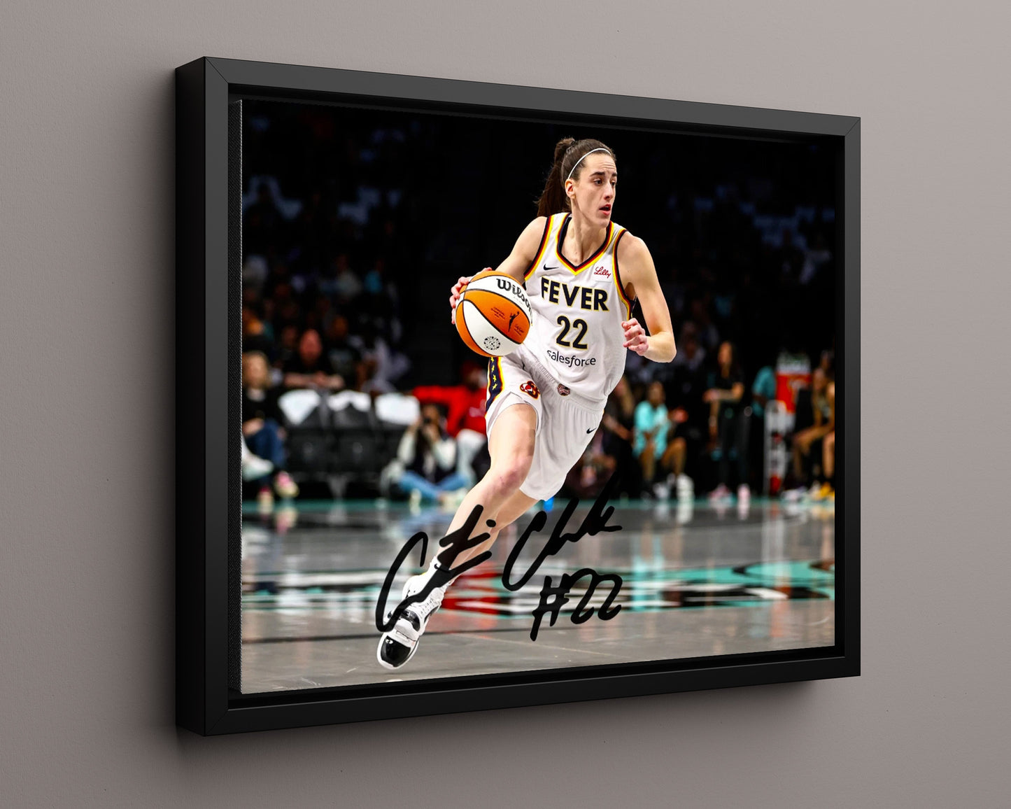 Caitlin Clark Autograph Print - Indiana Fever - Court Vision