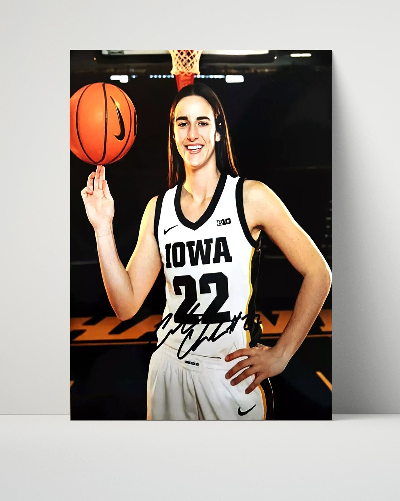 Caitlin Clark Autograph Print - Iowa Spotlight - Hawkeye Sharp Shooter