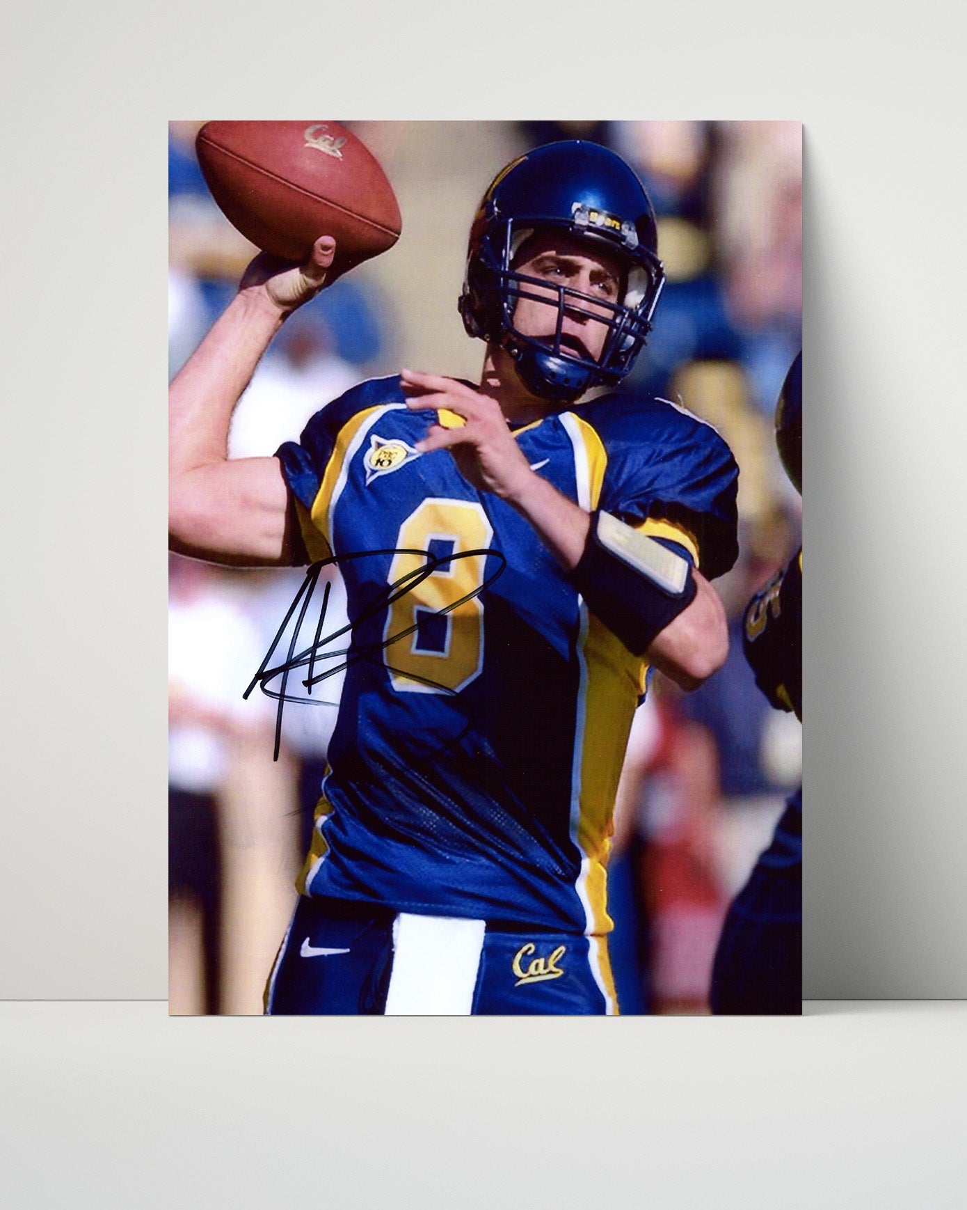 Cal Autograph Print - Aaron Rodgers - Golden Arm