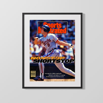Cal Ripken Jr. Autograph SI Print - Nonstop Shortstop 1991 - Iron Man Streak