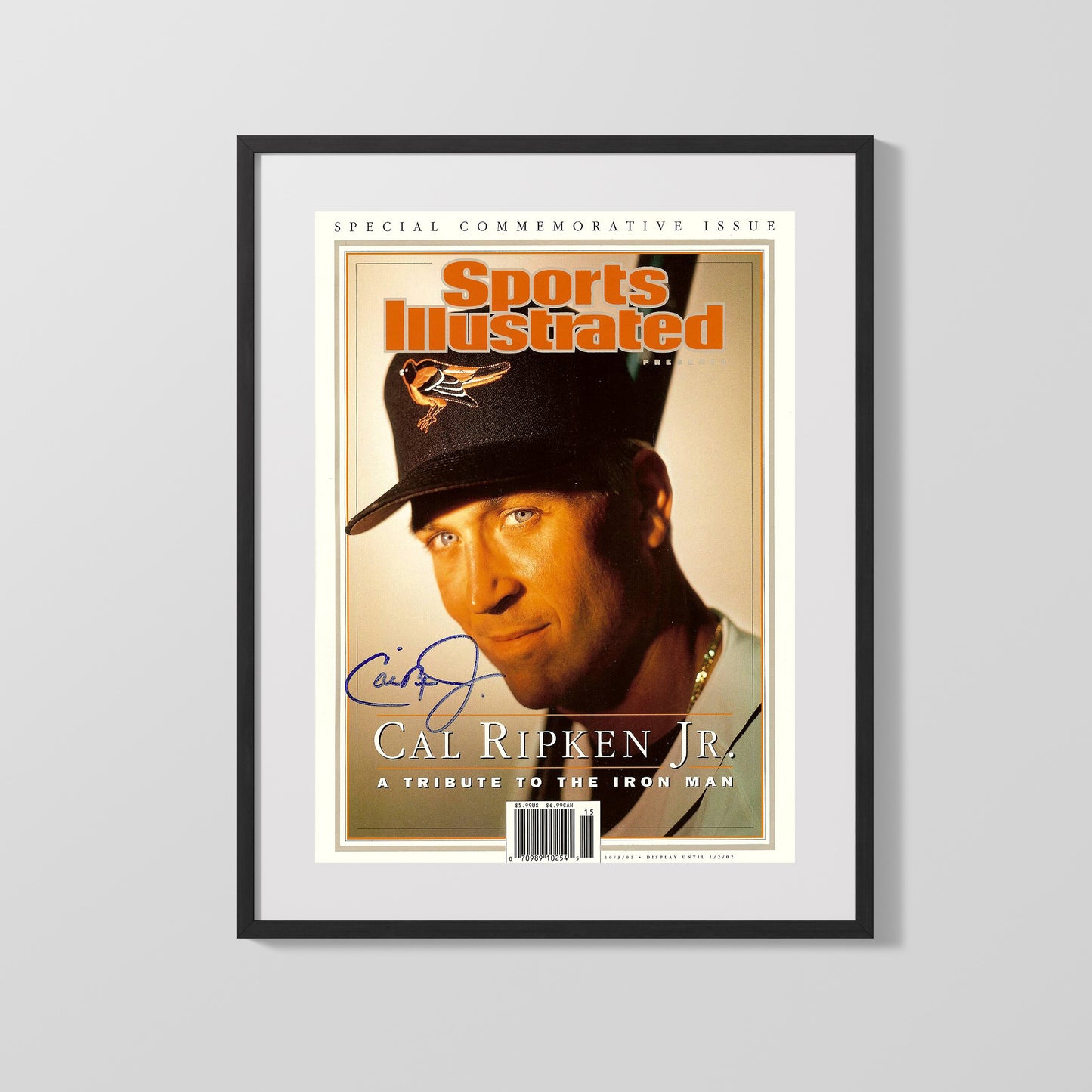 Cal Ripken Jr. Autograph SI Print - Tribute To The Iron Man - Streak Lives On