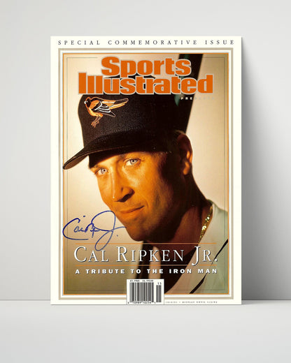 Cal Ripken Jr. Autograph SI Poster - Tribute To The Iron Man - Streak Lives On