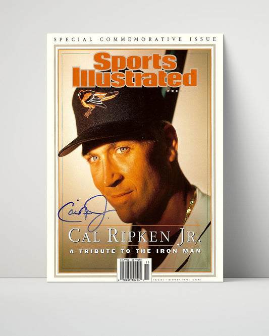 Cal Ripken Jr. Autograph SI Poster - Tribute To The Iron Man - Streak Lives On