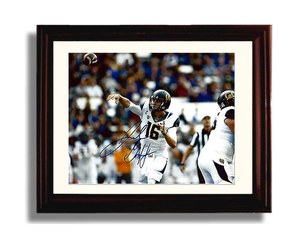 California Autograph Print - Jared Goff Golden Arm - Bear Bombs Away