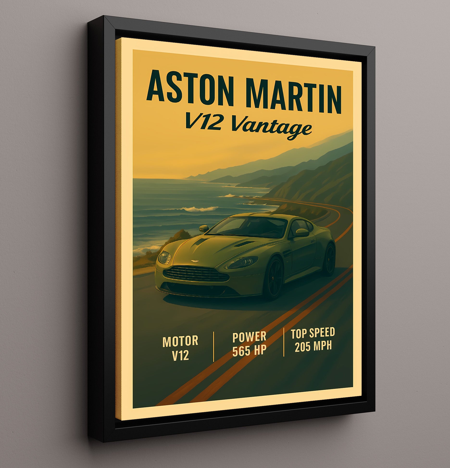 Acura NSX Twin Turbo Hybrid Vintage 16x20 Framed Canvas automotive wall art print – Automotive Wall Art decor