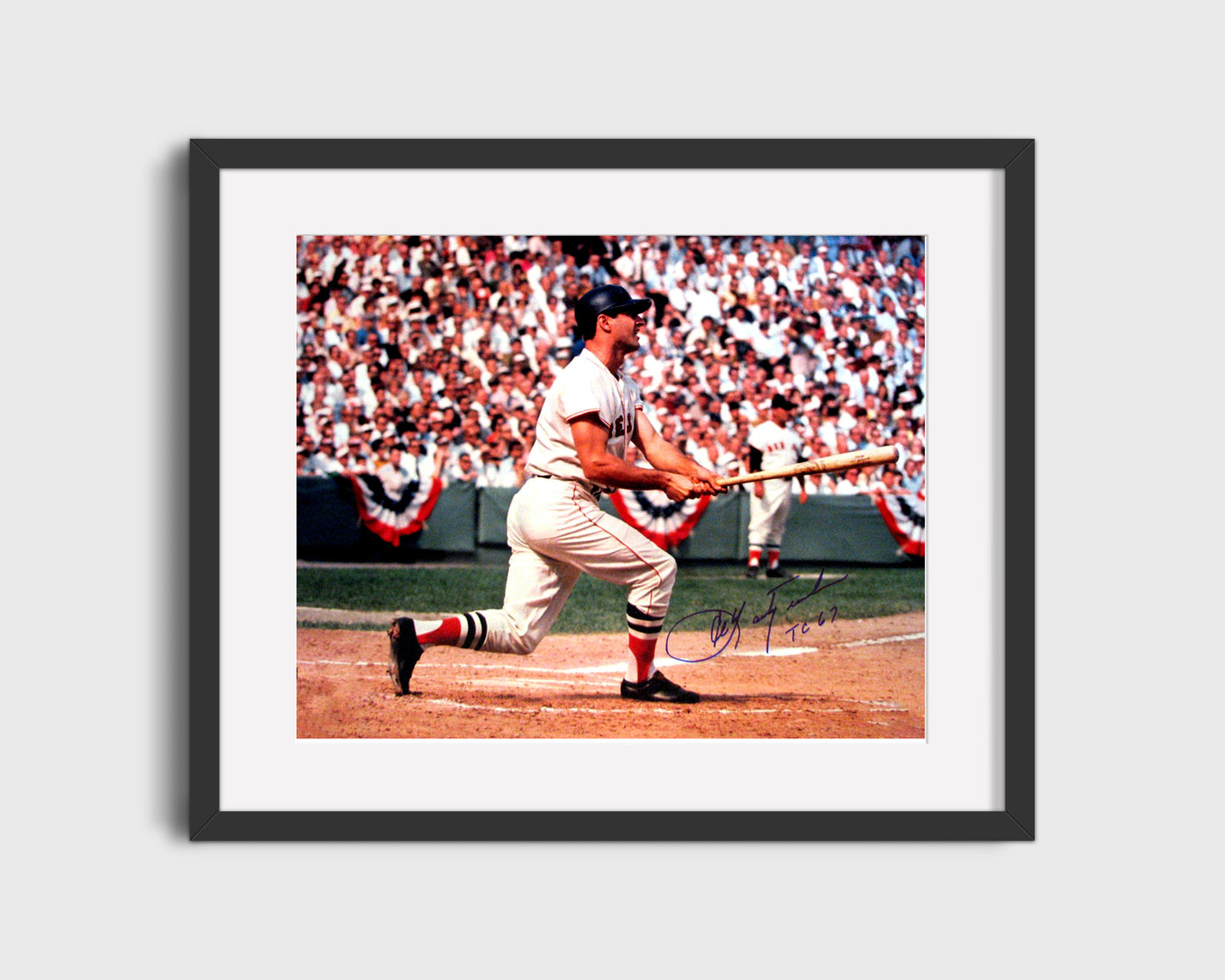 Carl Yastrzemski Autograph Print - Classic Swing - Yaz Power