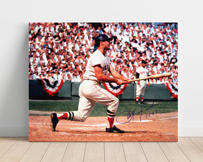 Carlton Fisk Autograph Poster - Iconic Home Run - Stay Fair