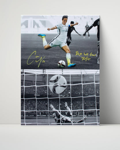 Carli Lloyd Unframed Autograph Print - Team USA - WC Final Strike
