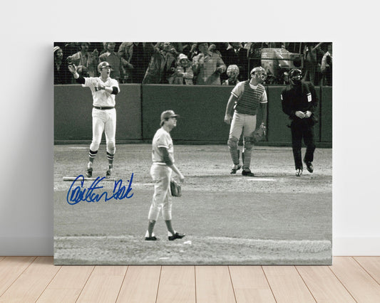Carl Yastrzemski Autograph Poster - Red Sox Legend - Yaz Power