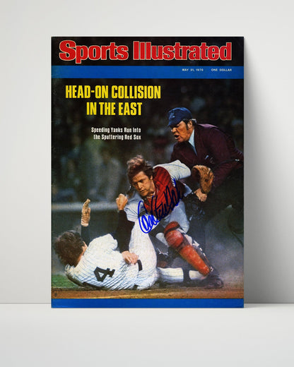 Carl Yastrzemski Autograph SI Poster - Sportsman of the Year 1967 - Triple Crown Glory