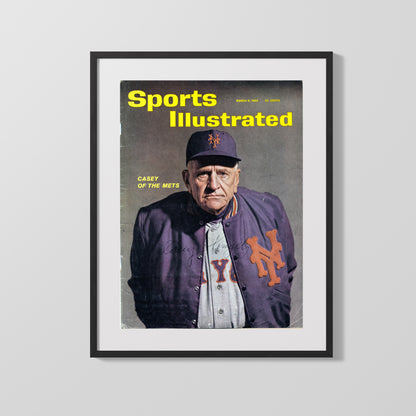 Casey Stengel Autograph SI Print - Mets Manager - Old Perfessor Grit