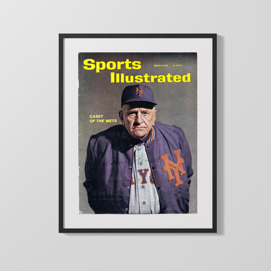 Casey Stengel Autograph SI Print - Mets Manager - Old Perfessor Grit