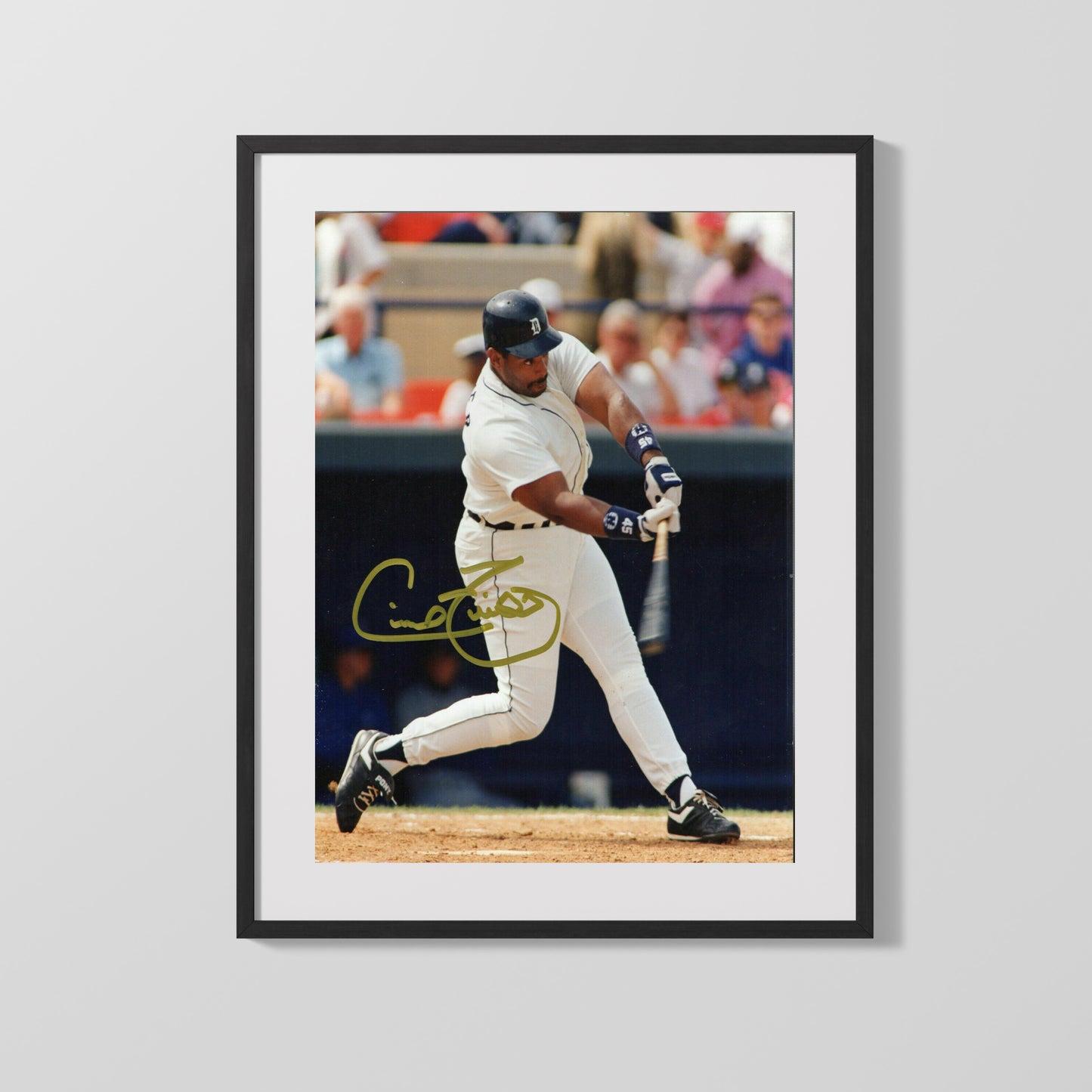 Cecil Fielder Autograph Print - HR Swing - Big Daddy Blast