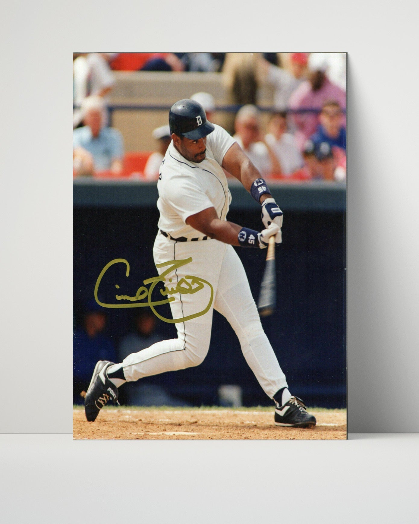 Cecil Fielder Autograph Poster - HR Swing - Big Daddy Blast