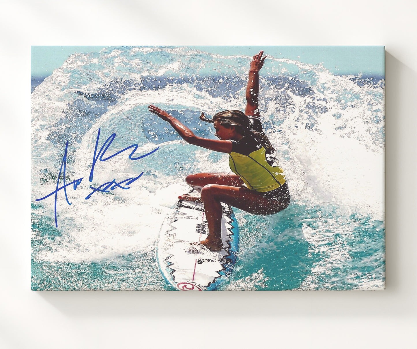 Alana Blanchard Surfing Wave Ride Celebrity Wall Art 20x24 Canvas celebrity wall art print