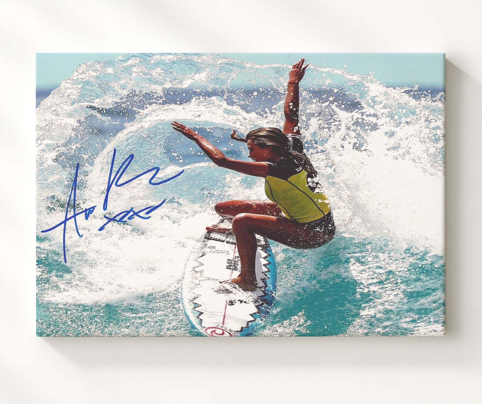 Alana Blanchard Surfing Wave Ride Celebrity Wall Art 20x24 Canvas celebrity wall art print