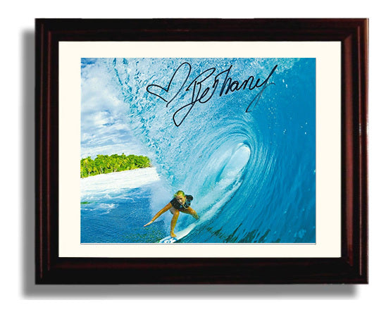 Bethany Hamilton Riding Inside Ocean Barrel Celebrity Wall Art 8x10 Beveled Frame celebrity wall art print