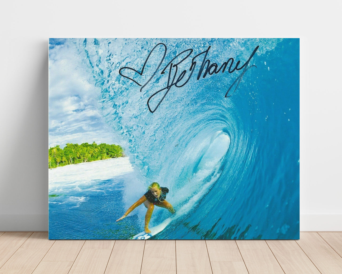 Bethany Hamilton – Surfing Inside an Ocean Barrel unframed semi-gloss poster print