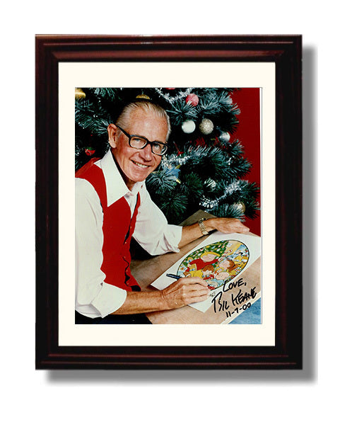 Bil Keane Family Circus Cartoonist Celebrity Wall Art 8x10 Beveled Frame celebrity wall art print