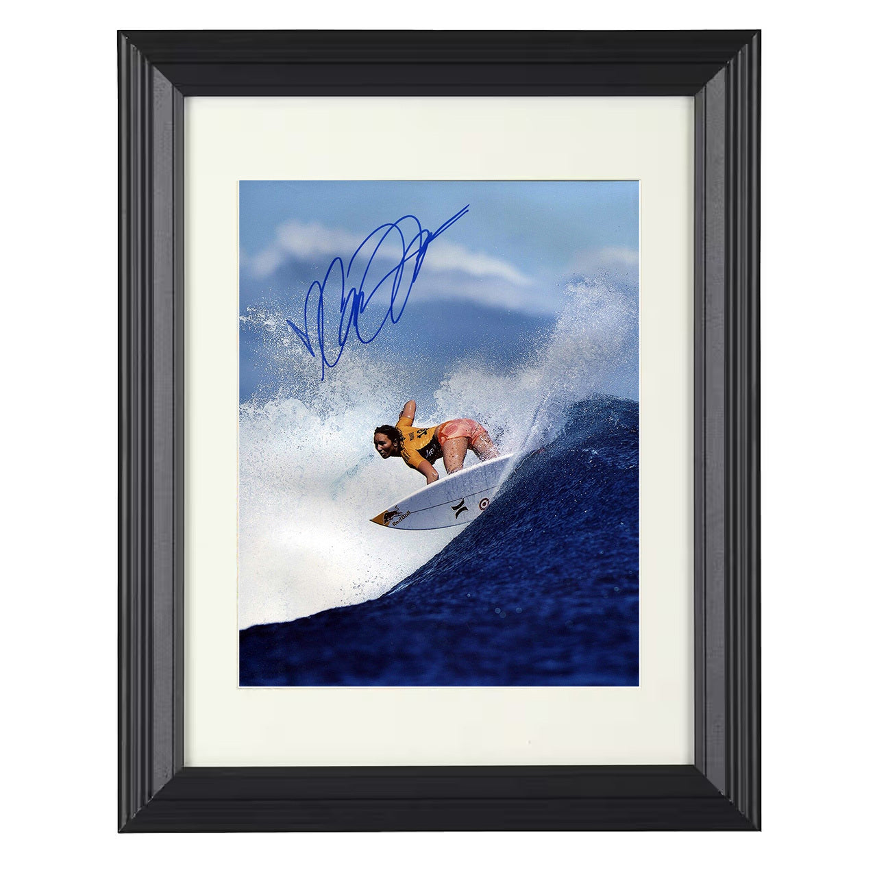Carissa Moore – World Champion Surfer 8x10 matted black framed celebrity wall art