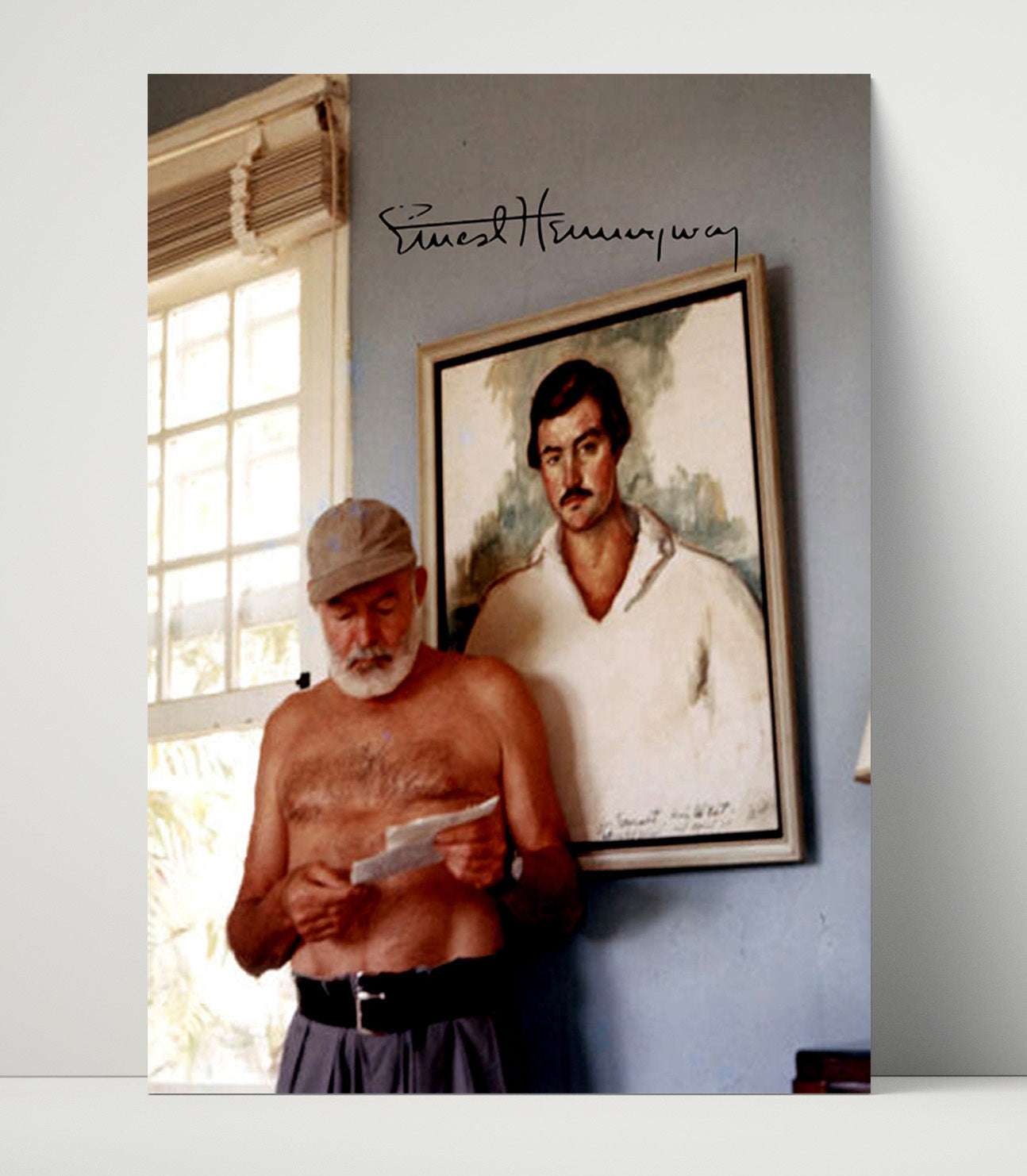 Ernest Hemingway – American Author unframed semi-gloss poster print