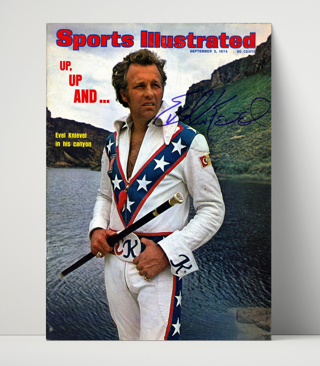 Evel Knievel – Canyon Daredevil 1974 SI unframed semi-gloss poster print