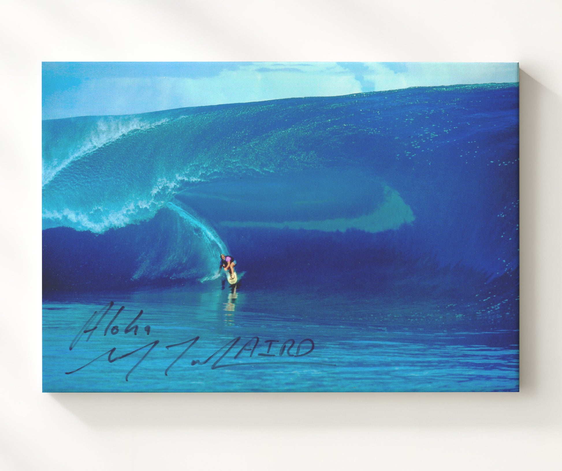 Laird Hamilton Big Wave Surfing Pipeline Celebrity Wall Art 20x24 Canvas celebrity wall art print