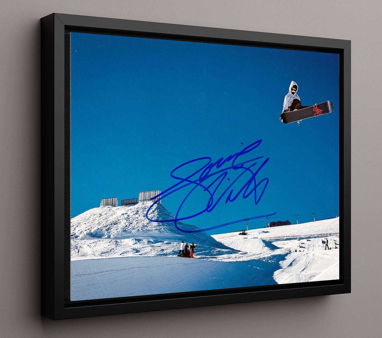 Louie Vito Snowboard Terrain Park Jump Celebrity Wall Art 16x20 Framed Canvas celebrity wall art print