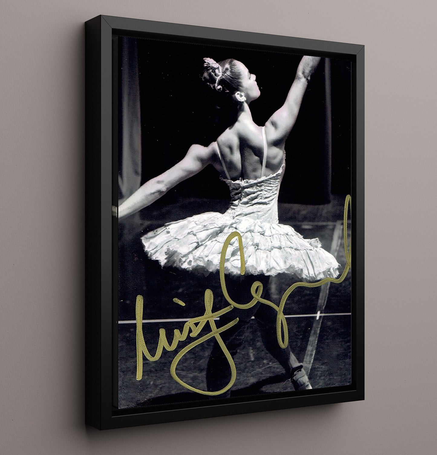 Misty Copeland Ballet Strength Portrait Celebrity Wall Art 16x20 Framed Canvas celebrity wall art print