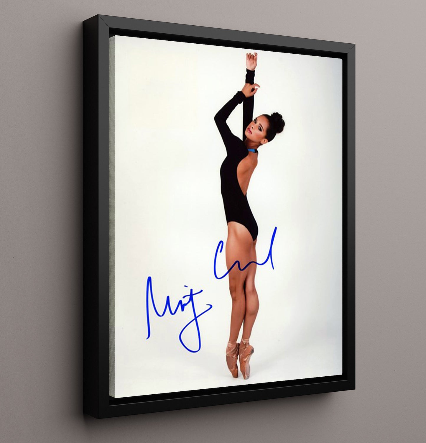 Misty Copeland Grace in Motion Ballet Portrait Celebrity Wall Art 16x20 Framed Canvas celebrity wall art print