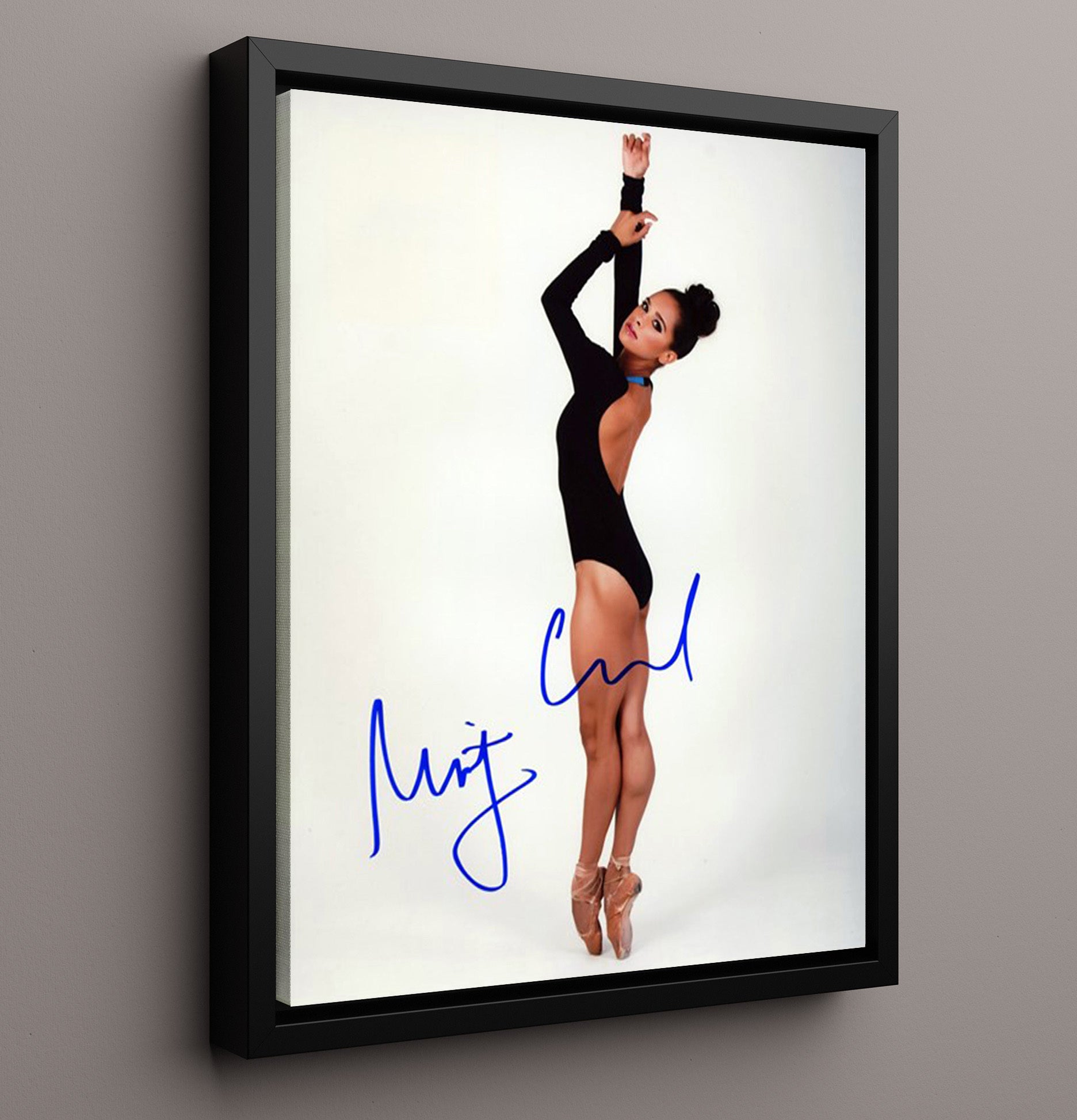 Misty Copeland Grace in Motion Ballet Portrait Celebrity Wall Art 16x20 Framed Canvas celebrity wall art print