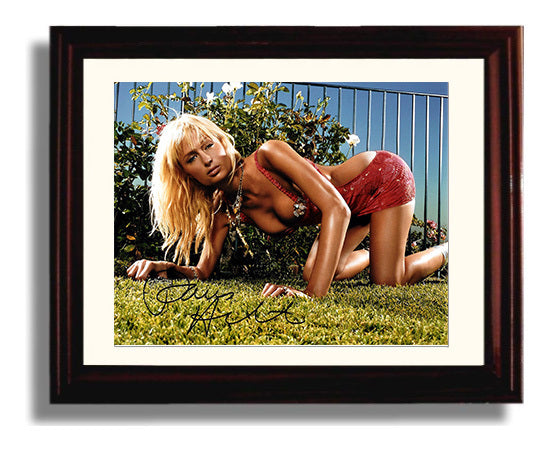 Paris Hilton Fashion Editorial Blonde Model Pose Celebrity Wall Art 8x10 Beveled Frame celebrity wall art print