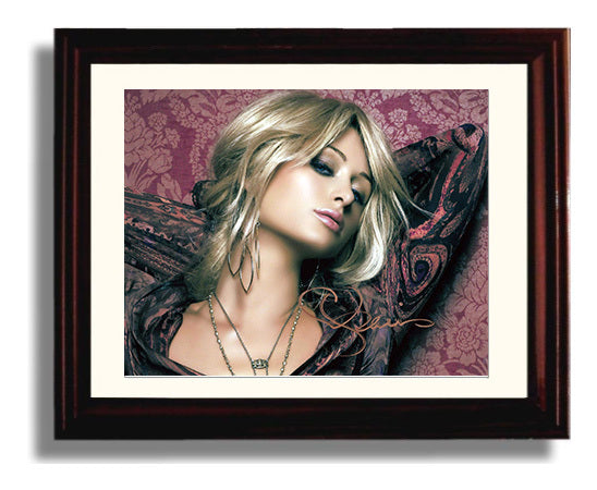 Paris Hilton Glamour Fashion Studio Pose Celebrity Wall Art 8x10 Beveled Frame celebrity wall art print