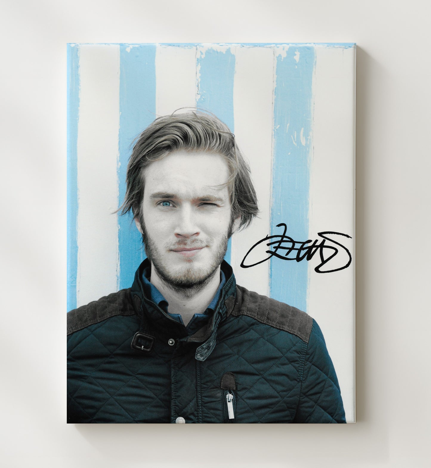 PewDiePie YouTube Creator Celebrity Wall Art 20x24 Canvas celebrity wall art print